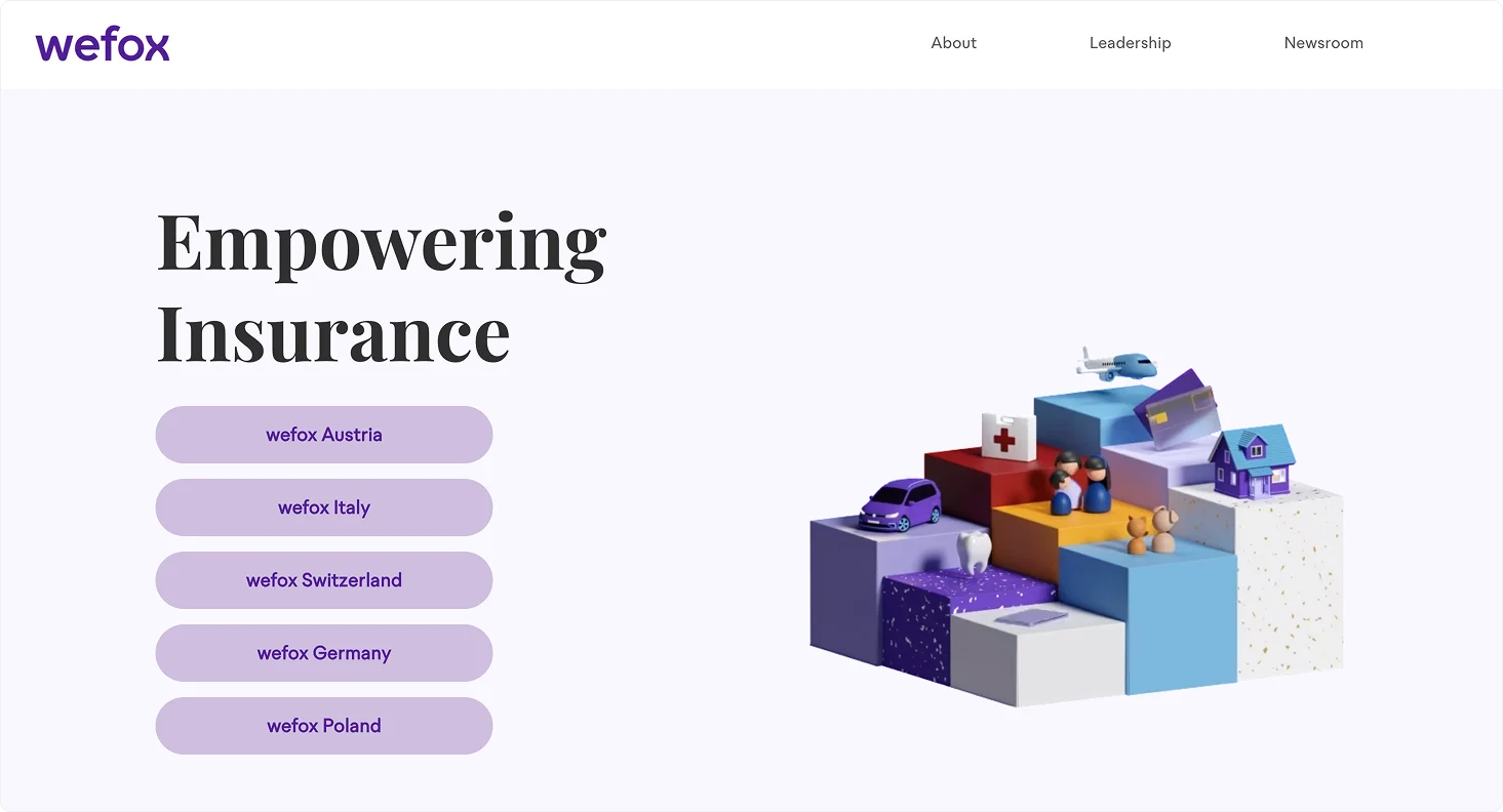 wefox-homepage